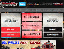 Tablet Screenshot of motorcitypowersports.com